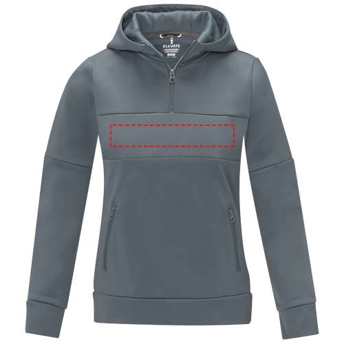 Sayan Kapuzenpullover mit halbem Reißverschluss für Damen