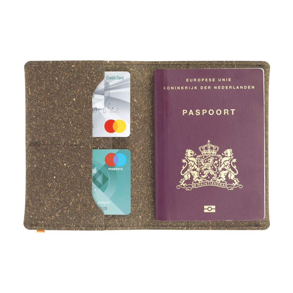 Recycled Leather Passport Holder Passhülle