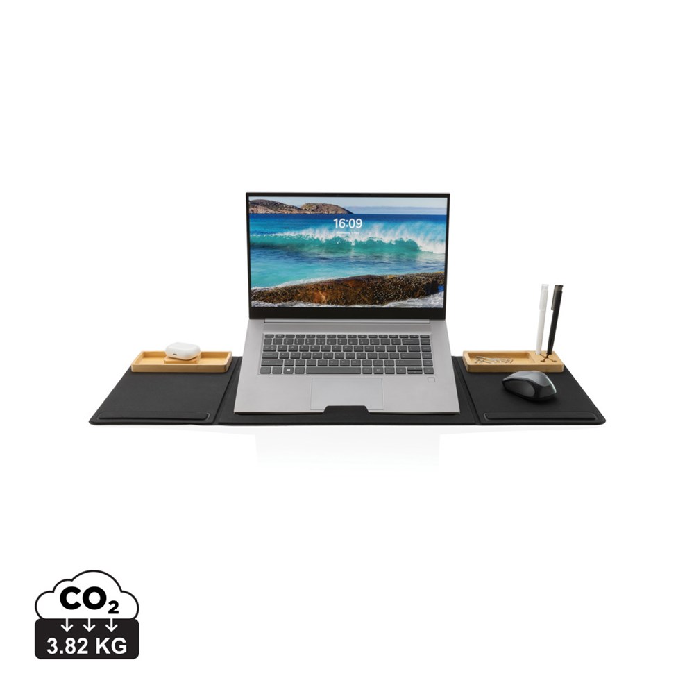 Impact AWARE RPET faltbare Desk-Organizer mit Laptop-Ständer