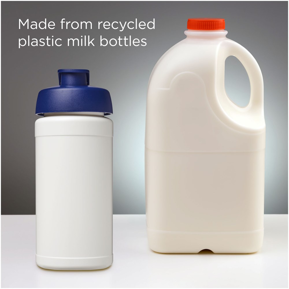 Baseline 500 ml recycelte Sportflasche mit Klappdeckel 