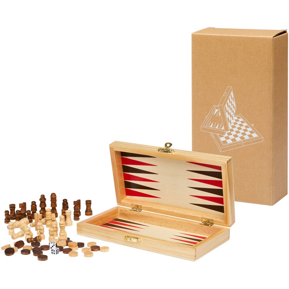 Mugo 3-in-1 Spieleset aus Holz