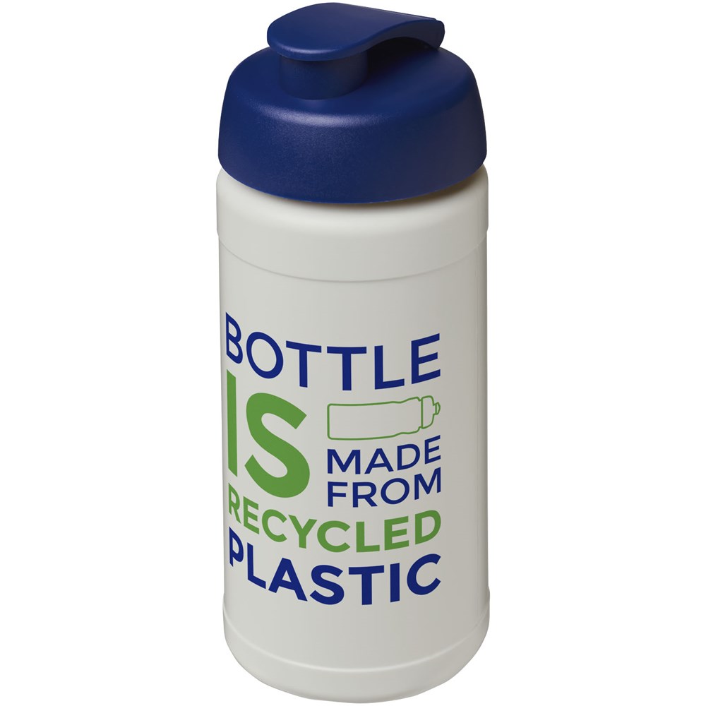 Baseline 500 ml recycelte Sportflasche mit Klappdeckel 