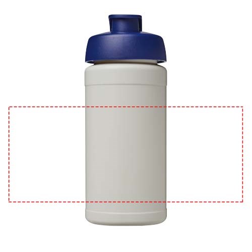 Baseline 500 ml recycelte Sportflasche mit Klappdeckel 