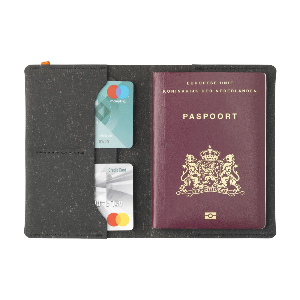 Recycled Leather Passport Holder Passhülle