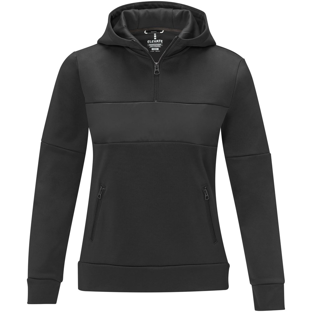 Sayan Kapuzenpullover mit halbem Reißverschluss für Damen