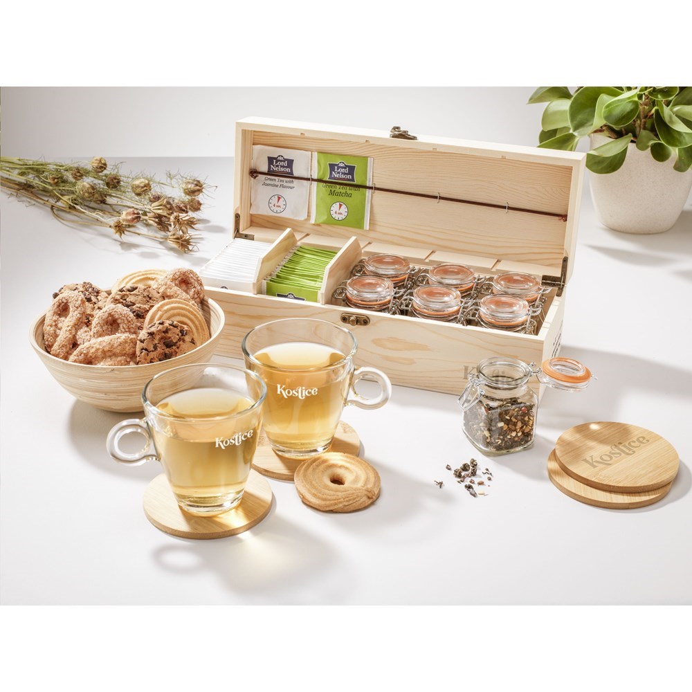 Bamboo Coaster Set Untersetzern