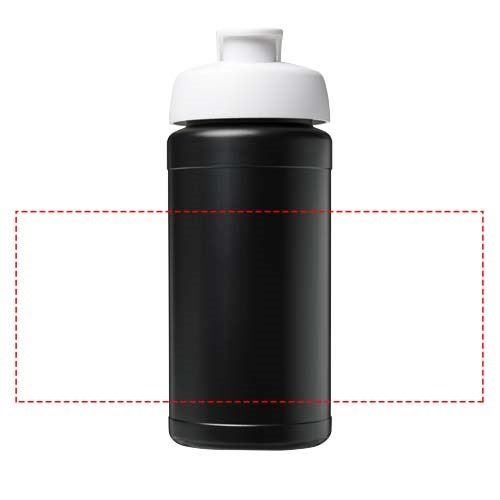 Baseline 500 ml recycelte Sportflasche mit Klappdeckel 