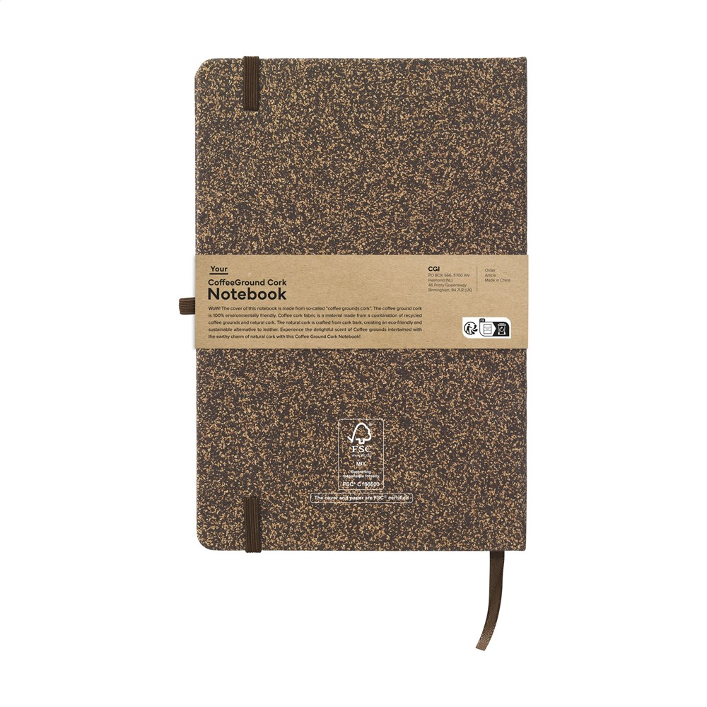 CoffeeGround Cork Notebook A5 Notizbuch