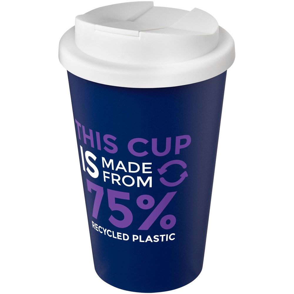 Americano® Eco 350 ml recycelter Becher mit auslaufsicherem Deckel